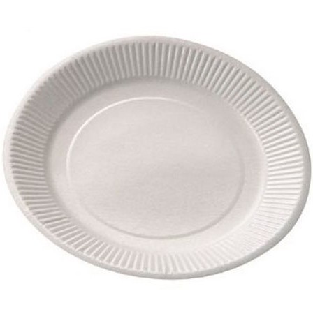 Assiette carton blanche Ø18cm / CT 800