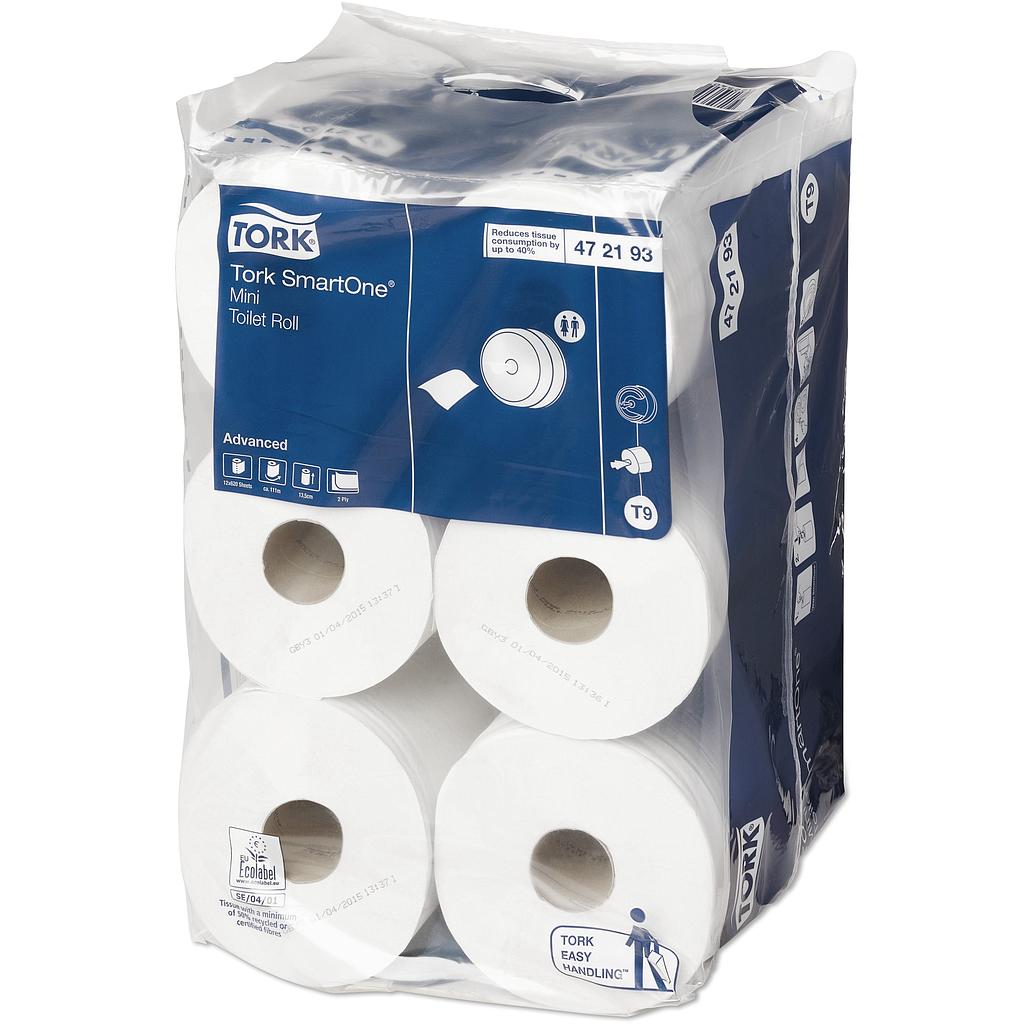 Papier toilette T9 Tork SmartOne Mini 472193 / CT 12