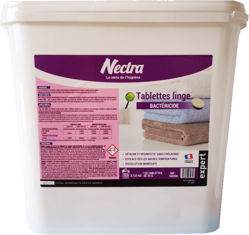 Lessive tablettes concentrée bactéricide / 3.1kg