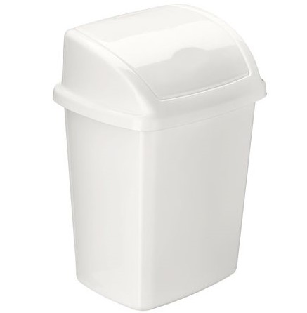Poubelle à couvercle basculant plastique 50L