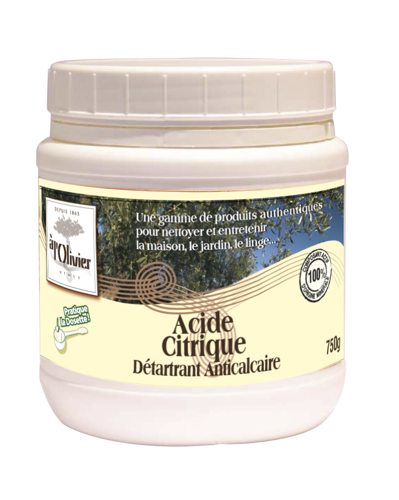 A L'OLIVIER. Acide Citrique en poudre / boite 750g