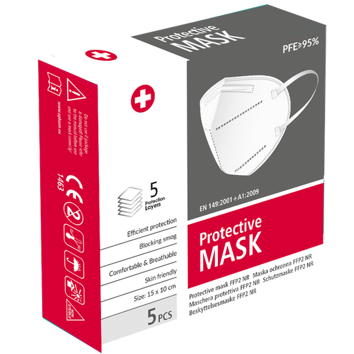 Masques type FFP2, EN149:2001+A1:2009 / Pqt de 5