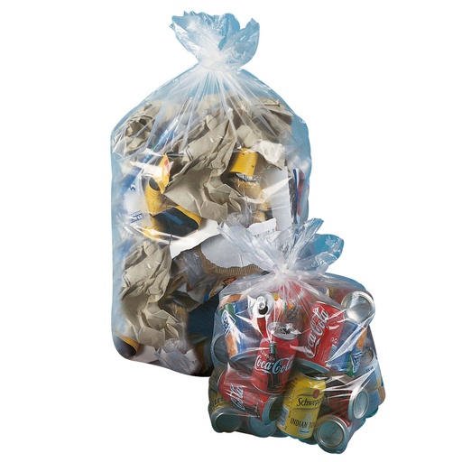 [8155] Sacs poubelles transparent 110L BD STD 30µ / CT 200