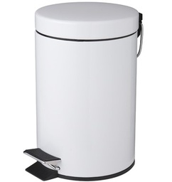 [8503] Poubelle à pédale 5L, blanc