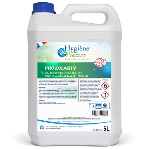 [3009] AP - Pro Eclair V Liquide de rinçage ECOCERT / 5L