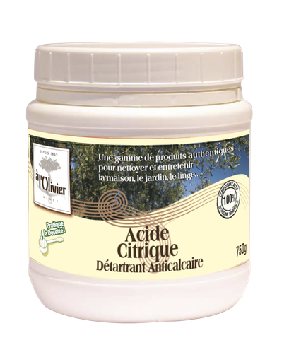 [8216] A L'OLIVIER. Acide Citrique en poudre / boite 750g